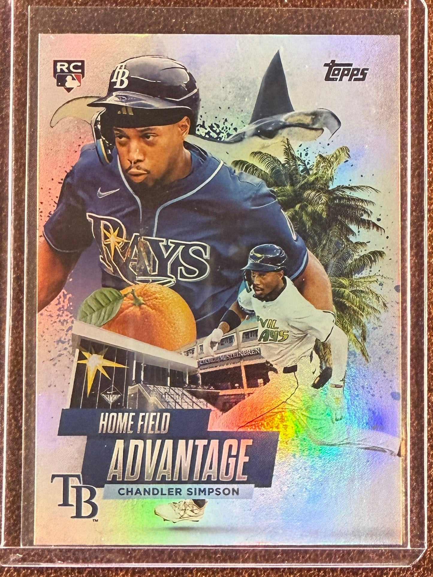 Chandler Simpson - 2025 Topps Update - Rookie Home Field Advantage - Rays (sold)