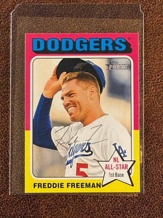 Freddie Freeman - 2024 Topps Heritage - Mini Image Variation - Dodgers