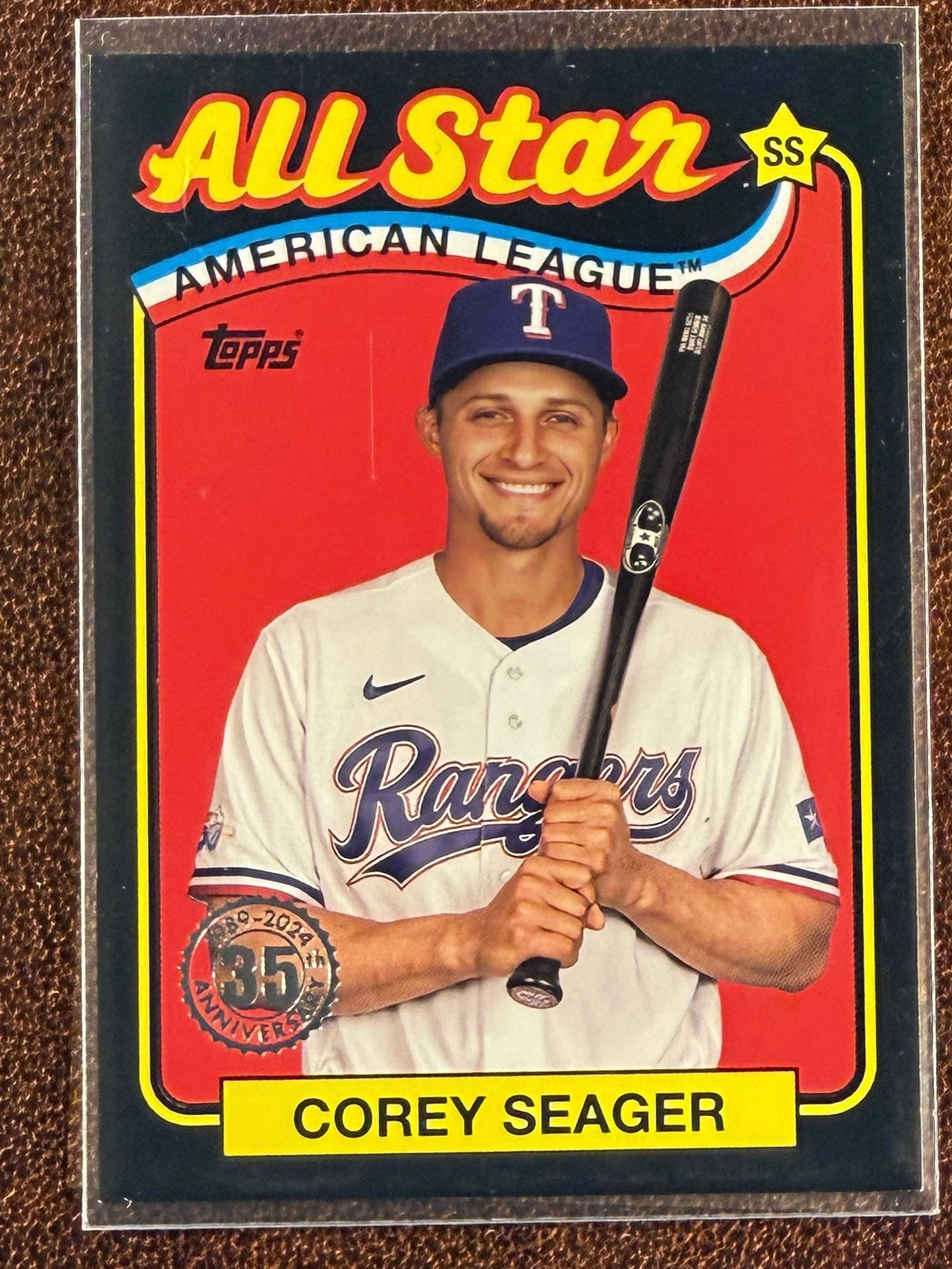 Corey Seager - 2024 Topps Series 2 - BLACK Border /299 - Rangers