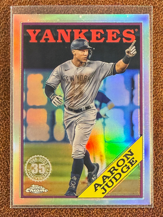 Aaron Judge - 2023 Topps Chrome - 1988 Topps Rainbow Foil - Yankees