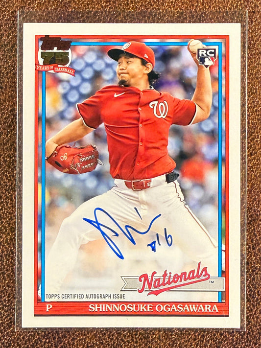 Shinnosuke Ogasawara - 2026 Topps Series 1 - Rookie AUTO - Nationals