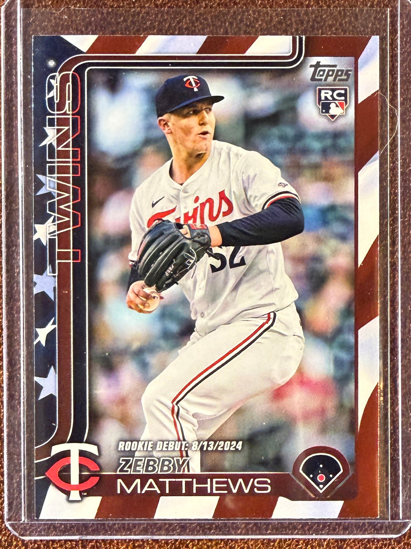 Zebby Matthews - 2025 Topps Update - Independence Day Border /75 - Twins