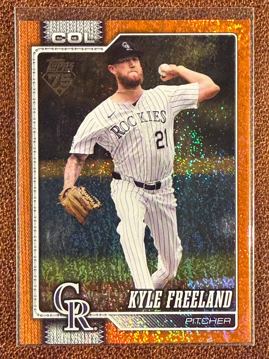 Kyle Freeland - 2026 Topps Series 1 - ORANGE Holofoil /25 - Rockies