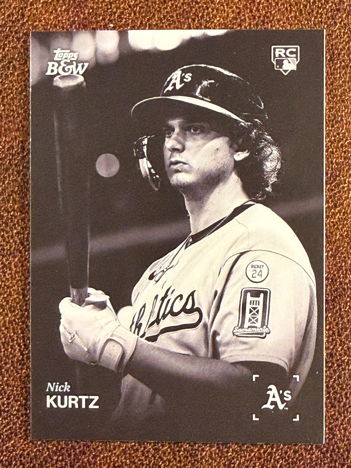 Nick Kurtz - 2025 Black and White - Rookie Base - Athletics