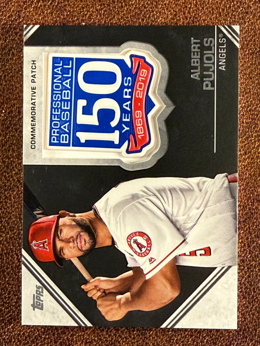 Albert Pujols - 2019 Topps Series 2 - 150th Anniversary Commemorative Patch - Angels