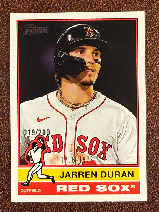 Jarren Duran - 2025 Topps Heritage - BICENTENNIAL /200 - Red Sox