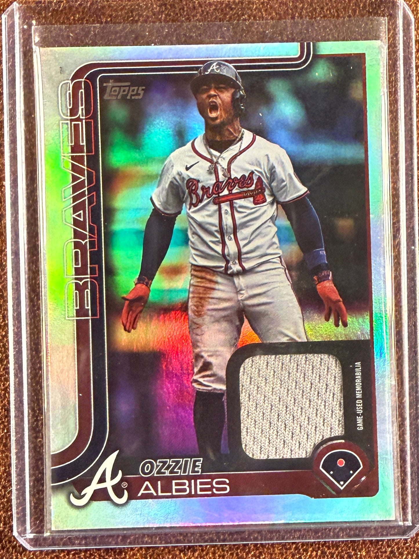 Ozzie Albies - 2025 Topps Series 2 - Real One RELIC - Braves