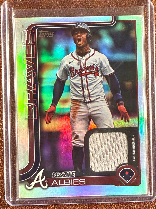 Ozzie Albies - 2025 Topps Series 2 - Real One RELIC - Braves