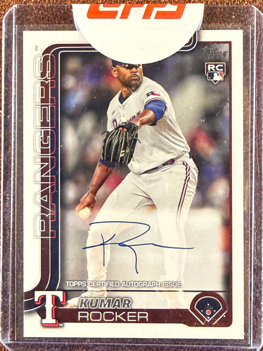 Kumar Rocker - 2025 Topps Series 2 - Rookie Flagship AUTO - Rangers