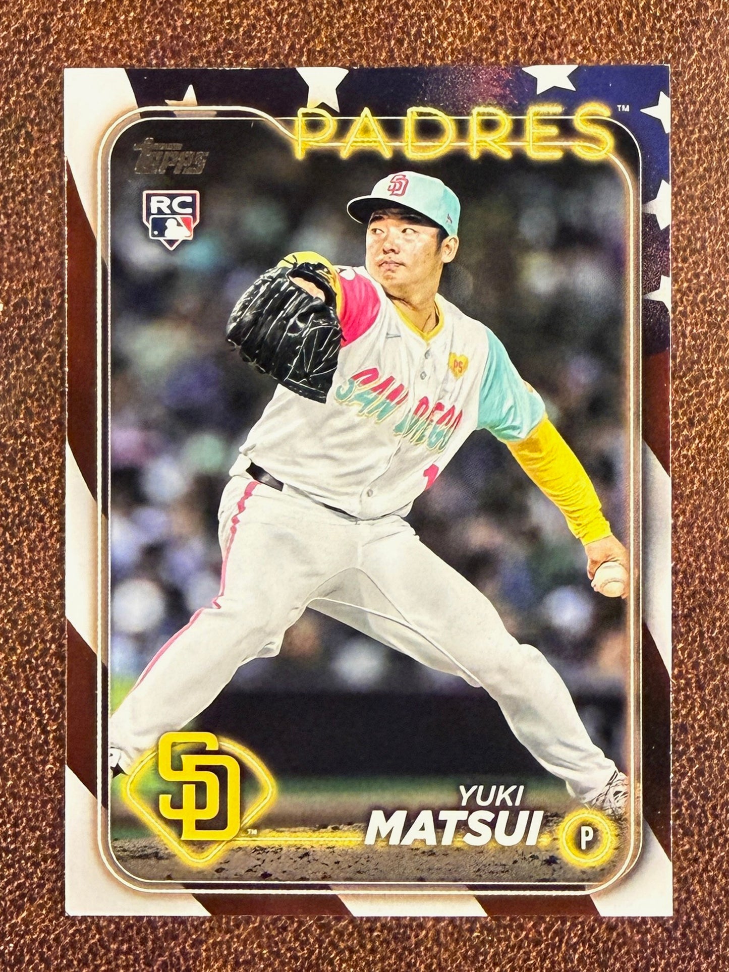 Yuki Matsui - 2024 Topps Update - Independence Day Parallel /76 - Padres