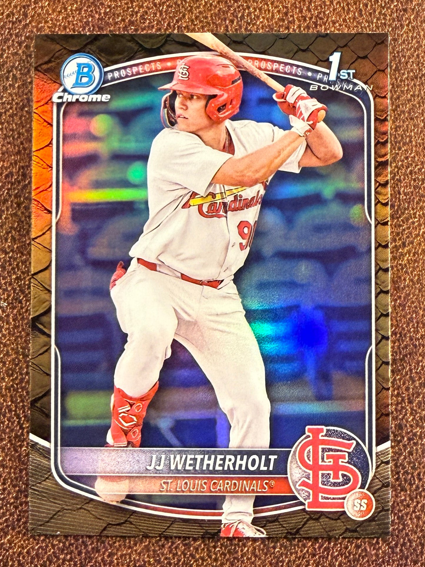 JJ Wetherholt - 2025 Bowman - 1st Bowman Reptilian - Cardinals