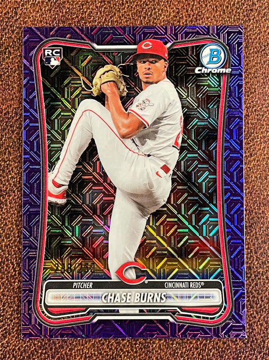 Chase Burns - 2026 Bowman - PURPLE Rookie MOJO /250 - Reds
