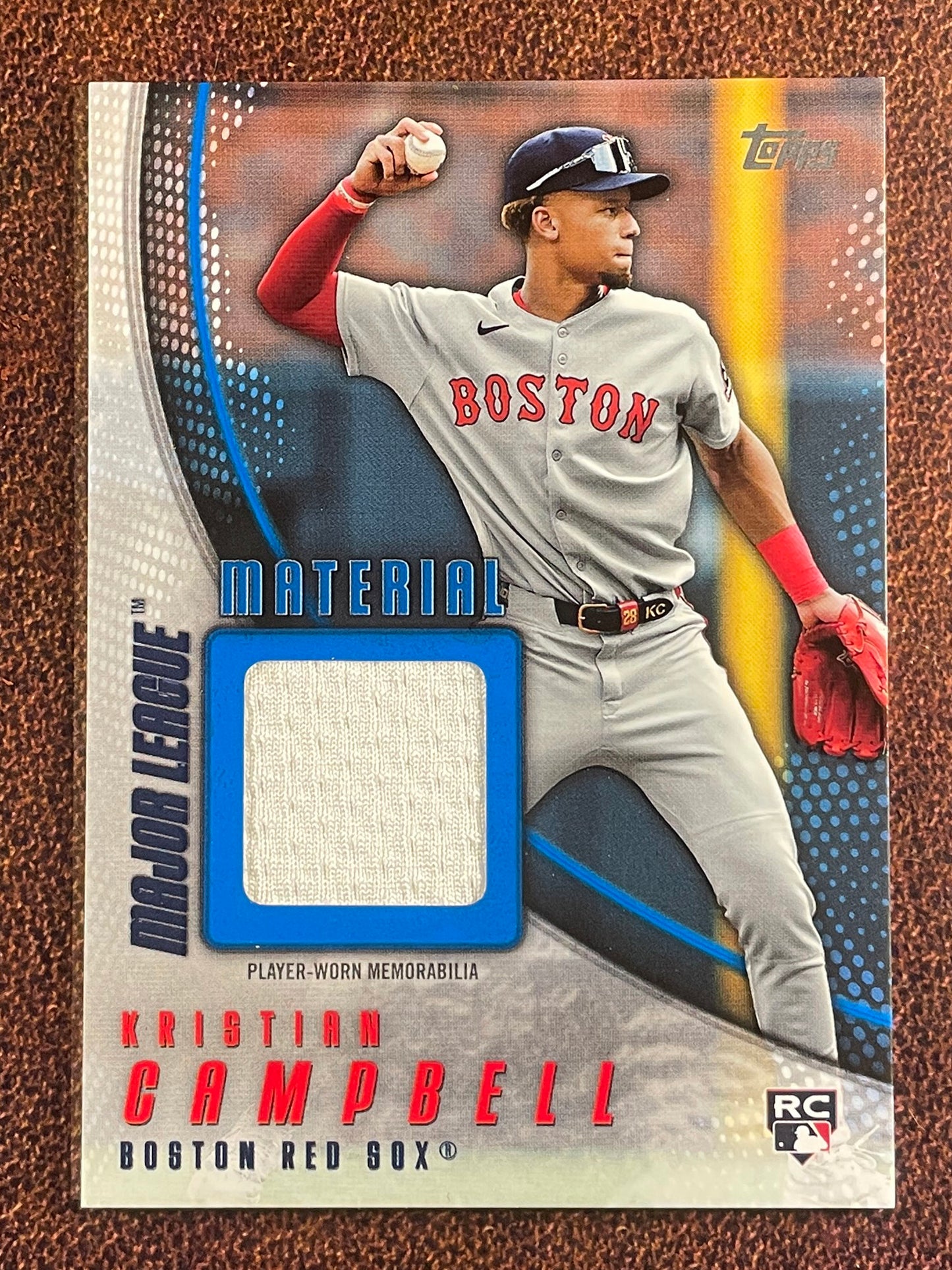 Kristian Campbell - 2025 Topps Update - BLUE MJM RELIC /150 - Red Sox