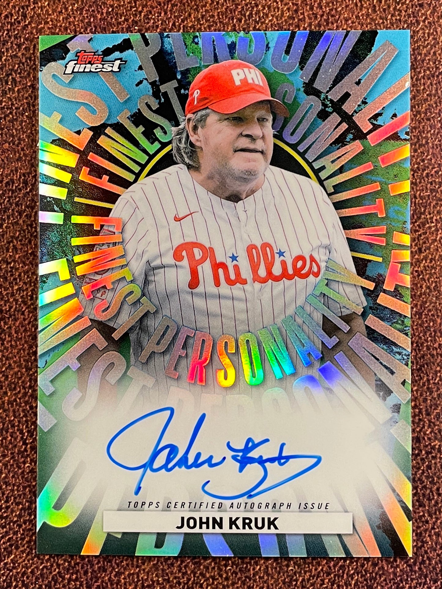 John Kruk - 2026 Topps Finest - Personality AUTO - Phillies