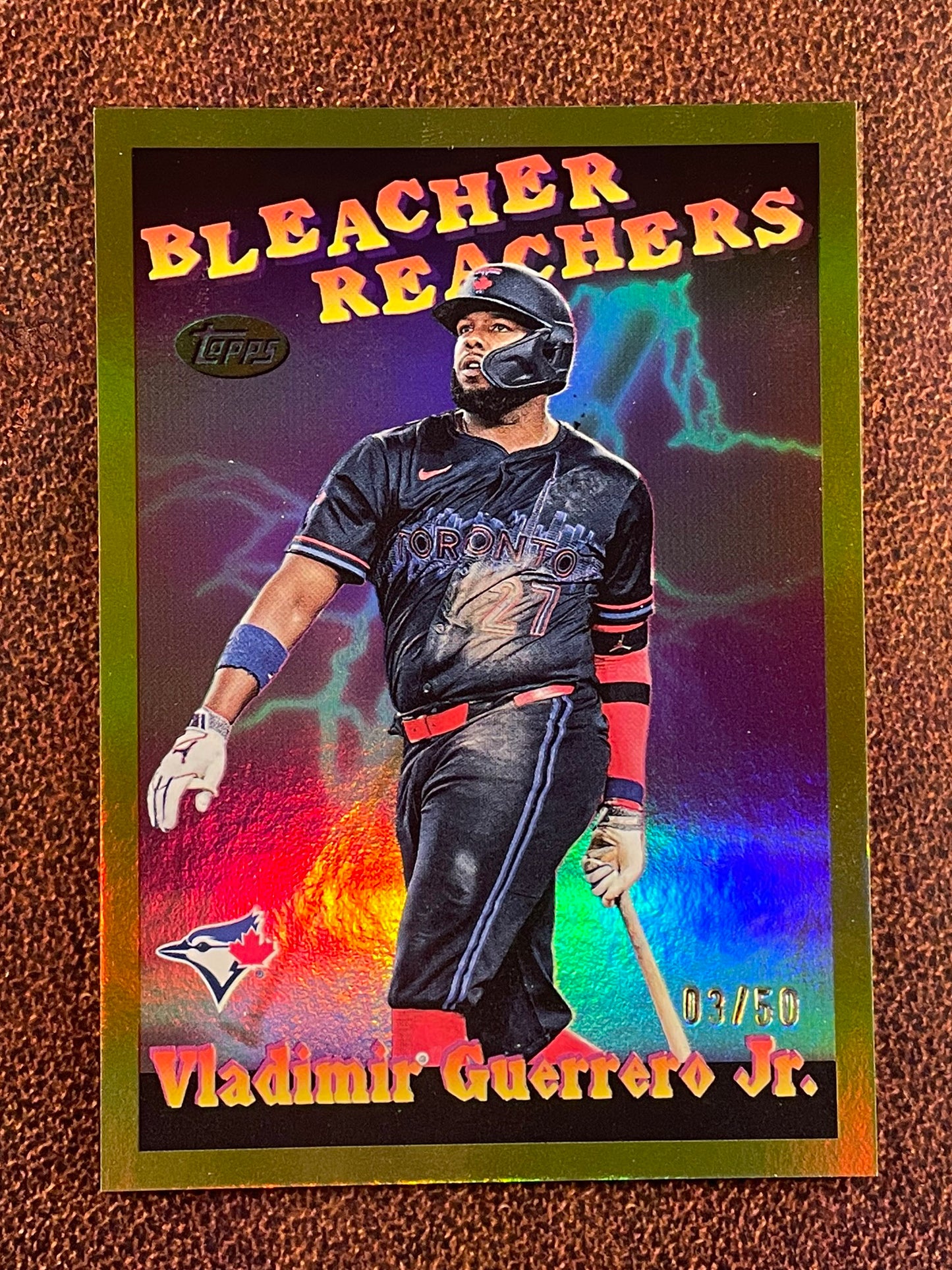 Vladimir Guerrero Jr. - 2025 Topps Update - GOLD Bleacher Reacers /50 - Blue Jays