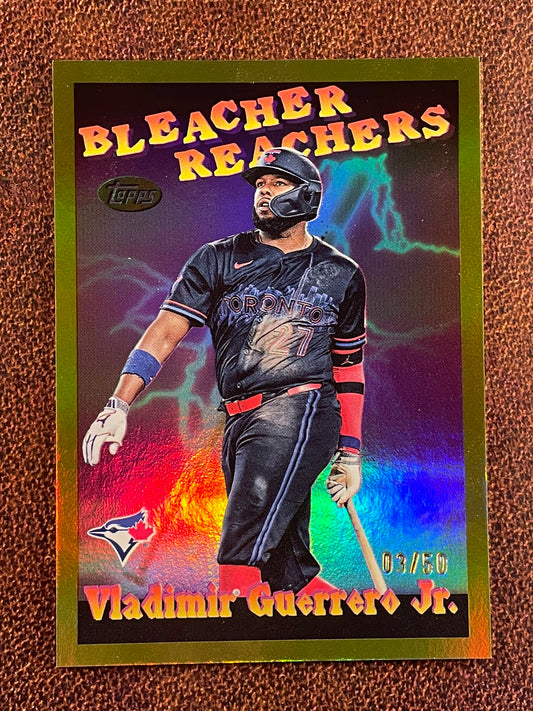 Vladimir Guerrero Jr. - 2025 Topps Update - GOLD Bleacher Reacers /50 - Blue Jays
