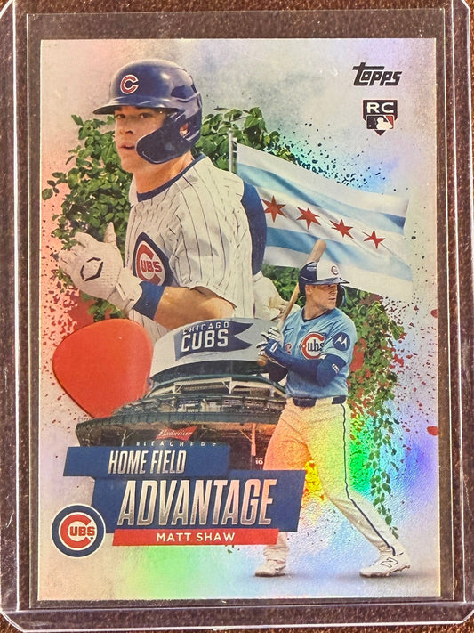 Matt Shaw - 2025 Topps Update - Rookie Home Field Advantage - Cubs