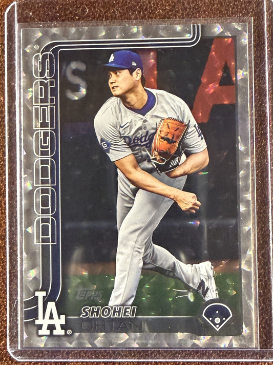 Shohei Ohtani - 2025 Topps Series 2 - Silver Crackle Foilboard - Dodgers