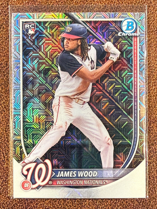 James Wood - 2025 Bowman Chrome - Rookie MOJO - Nationals