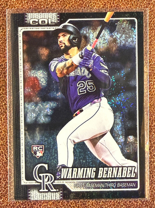 Warming Bernabel - 2026 Topps Series 1 - Rookie BLACK Holofoil /10 - Rockies