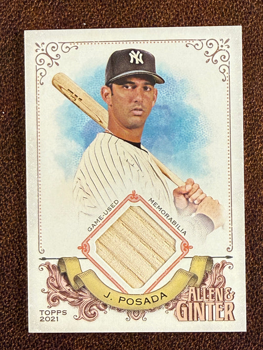 Jorge Posada - 2021 Allen & Ginter - Game-Used RELIC - Yankees