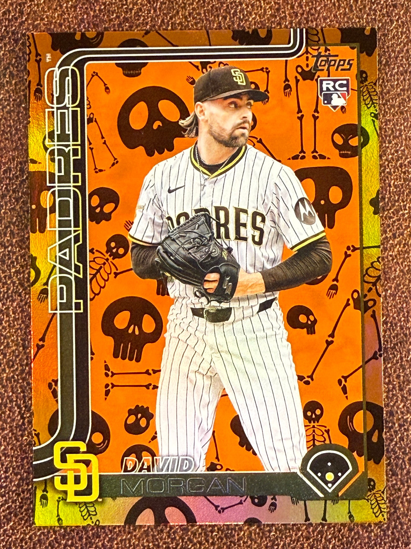 David Morgan - 2025 Topps Update - Rookie Skeleton Foil /50 - Padres