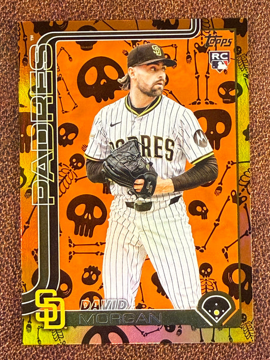 David Morgan - 2025 Topps Update - Rookie Skeleton Foil /50 - Padres