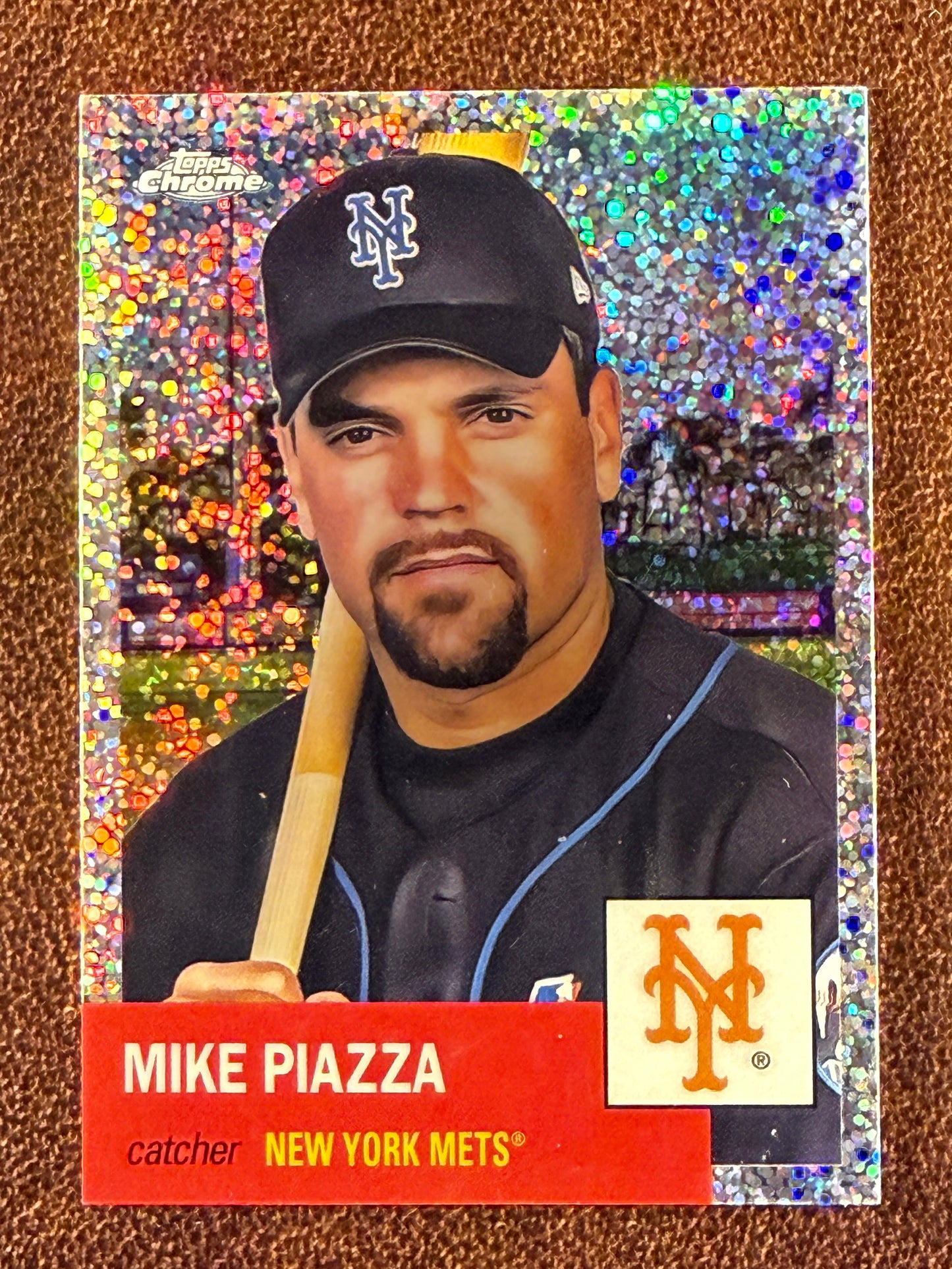 Mike Piazza - 2022 Topps Chrome Platinum Anniversary - Speckle Refractor /150 - Mets