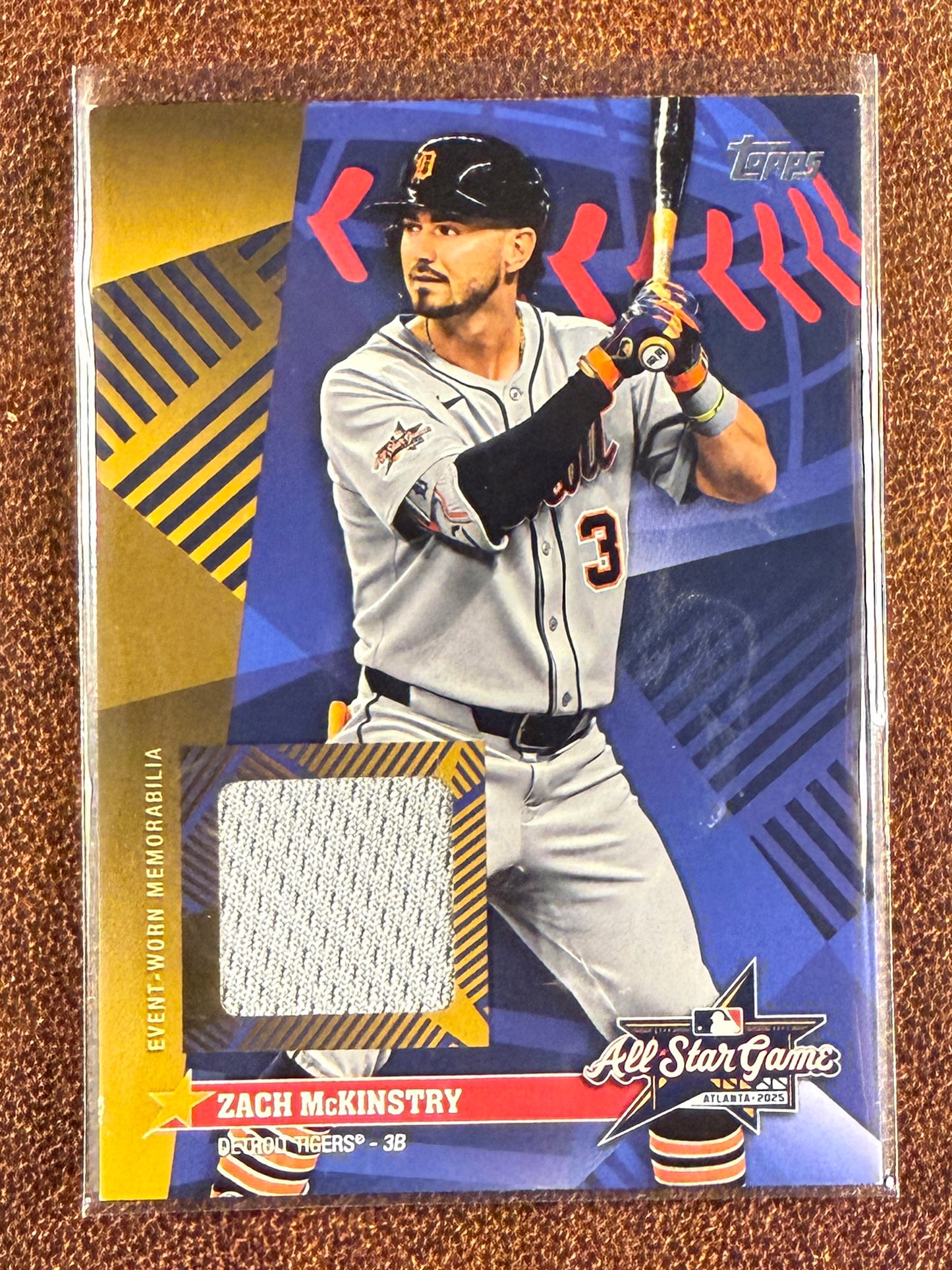 Zach McKinstry - 2025 Topps Update - GOLD All Star Stitches RELIC /50 - Tigers