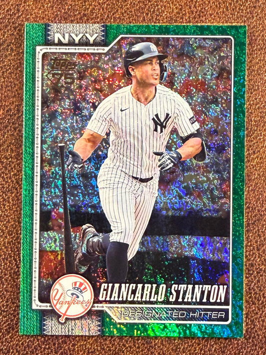 Giancarlo Stanton - 2026 Topps Series 1 - GREEN Holofoil /99 - Yankees