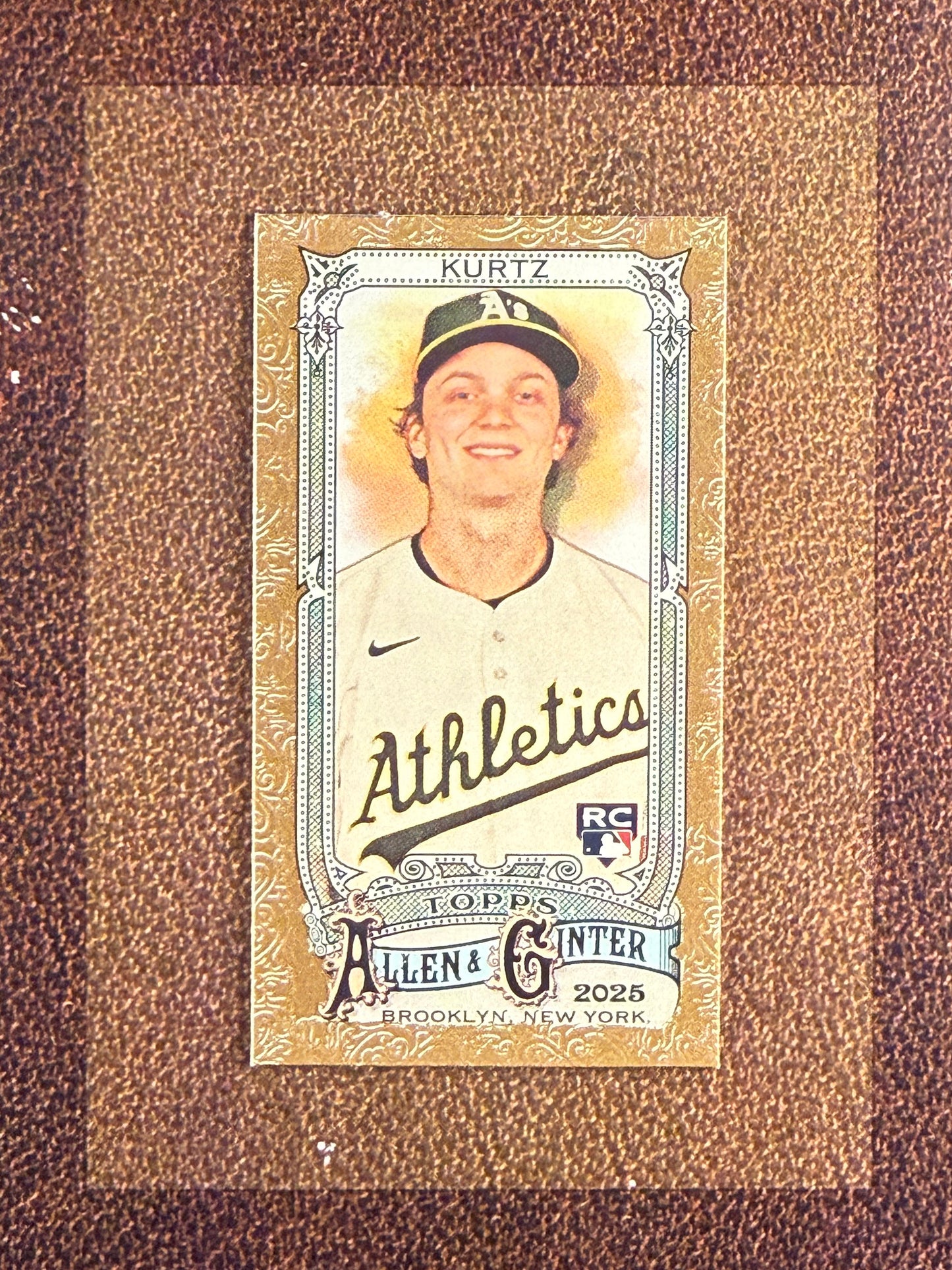 Nick Kurtz - 2025 Allen and Ginter - Mini Gold Border - Athletics