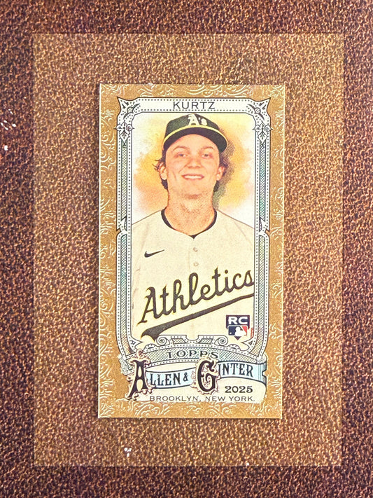Nick Kurtz - 2025 Allen and Ginter - Mini Gold Border - Athletics