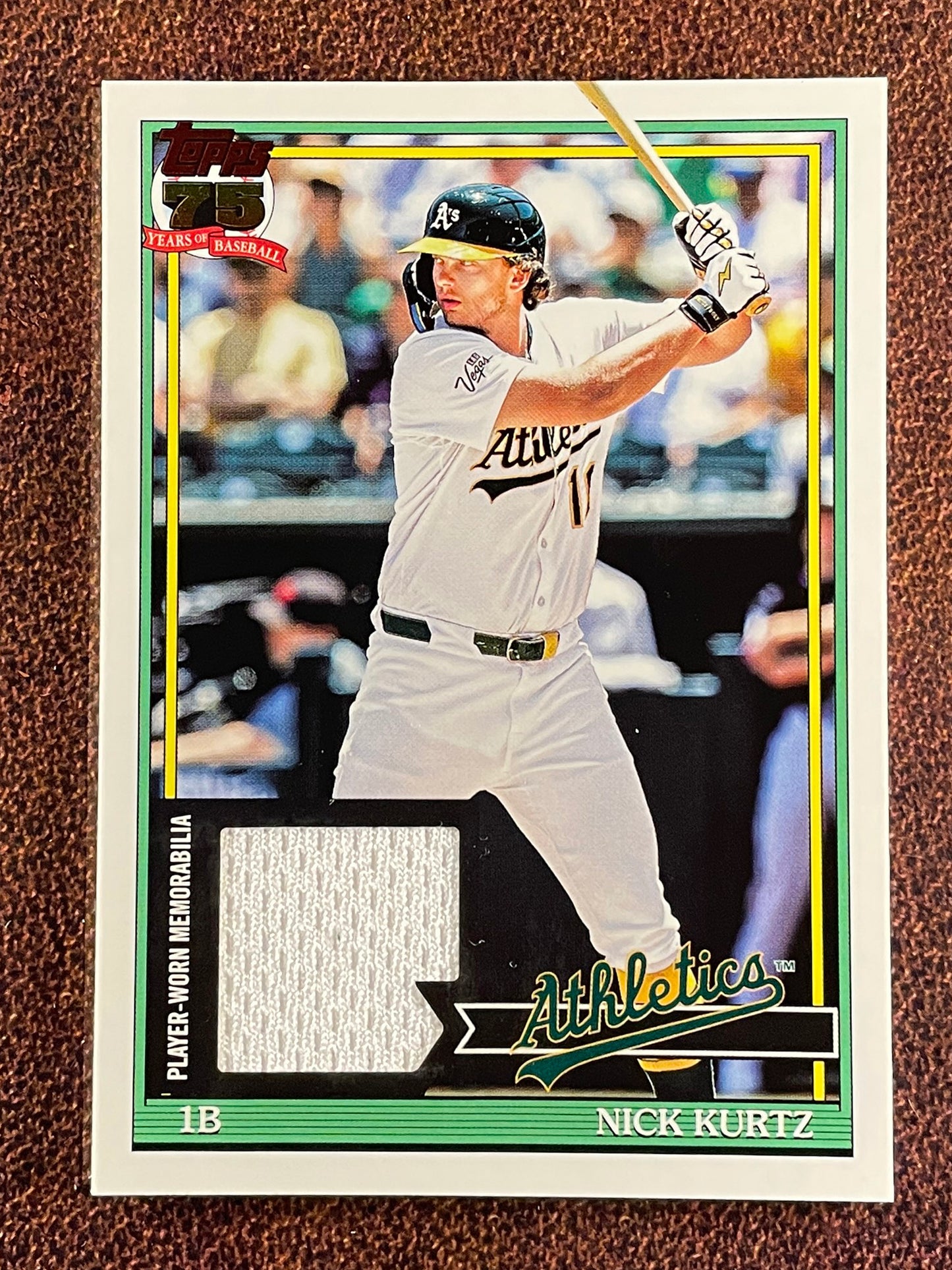 Nick Kurtz - 2026 Topps Series 1 - 1991 RELIC - Athletics