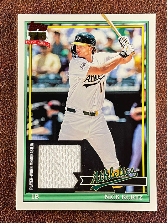 Nick Kurtz - 2026 Topps Series 1 - 1991 RELIC - Athletics