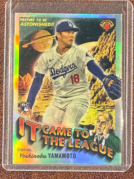 Yoshinobu Yamamoto - 2024 Bowman Chrome - It Came to the League - Dodgers