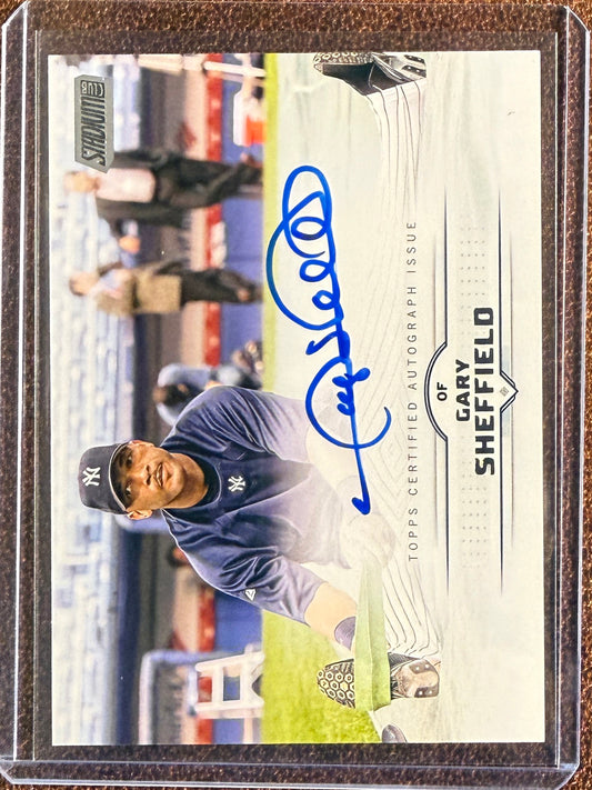 Gary Sheffield - 2025 Topps Stadium Club - AUTO - Yankees