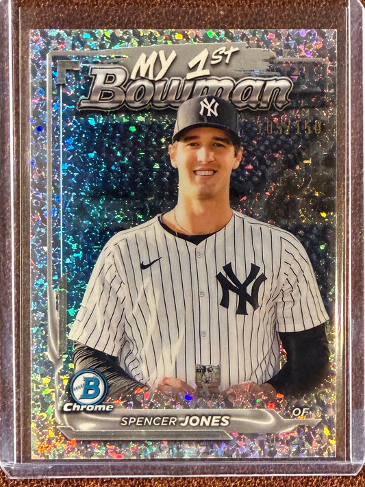 Spencer Jones - 2024 Bowman Chrome - Mini Diamond Refractor /150 - Yankees