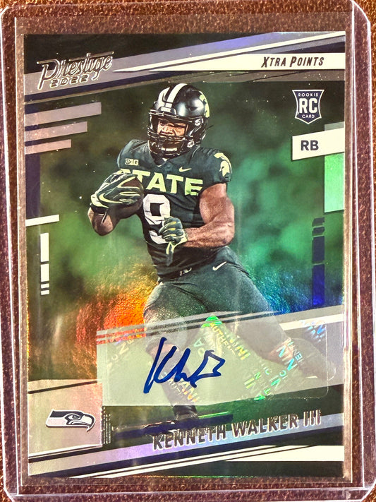 Kenneth Walker - 2022 Panini Prestige  - Rookie Xtra Points AUTO - Seahawks
