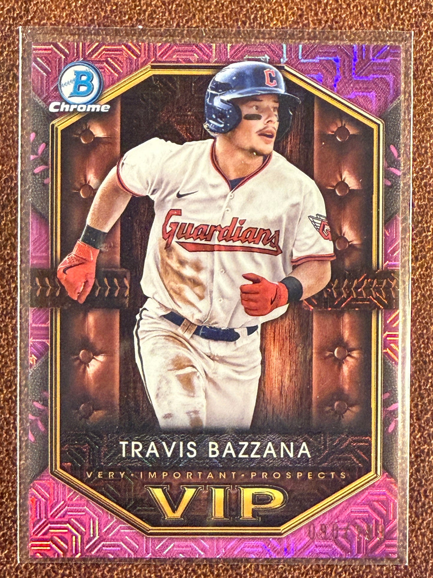 Travis Bazzana - 2025 Bowman Chrome - PINK VIP /199 - Guardians