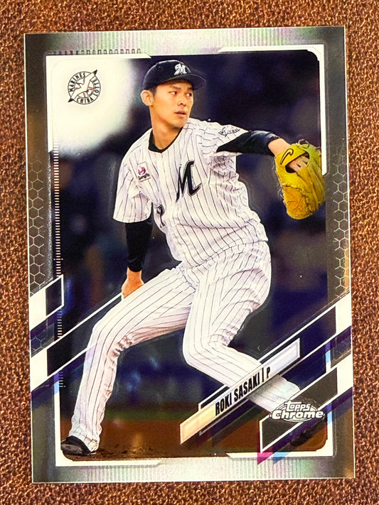 Roki Sasaki - 2021 Topps Chrome NPB - #194 - Marlins