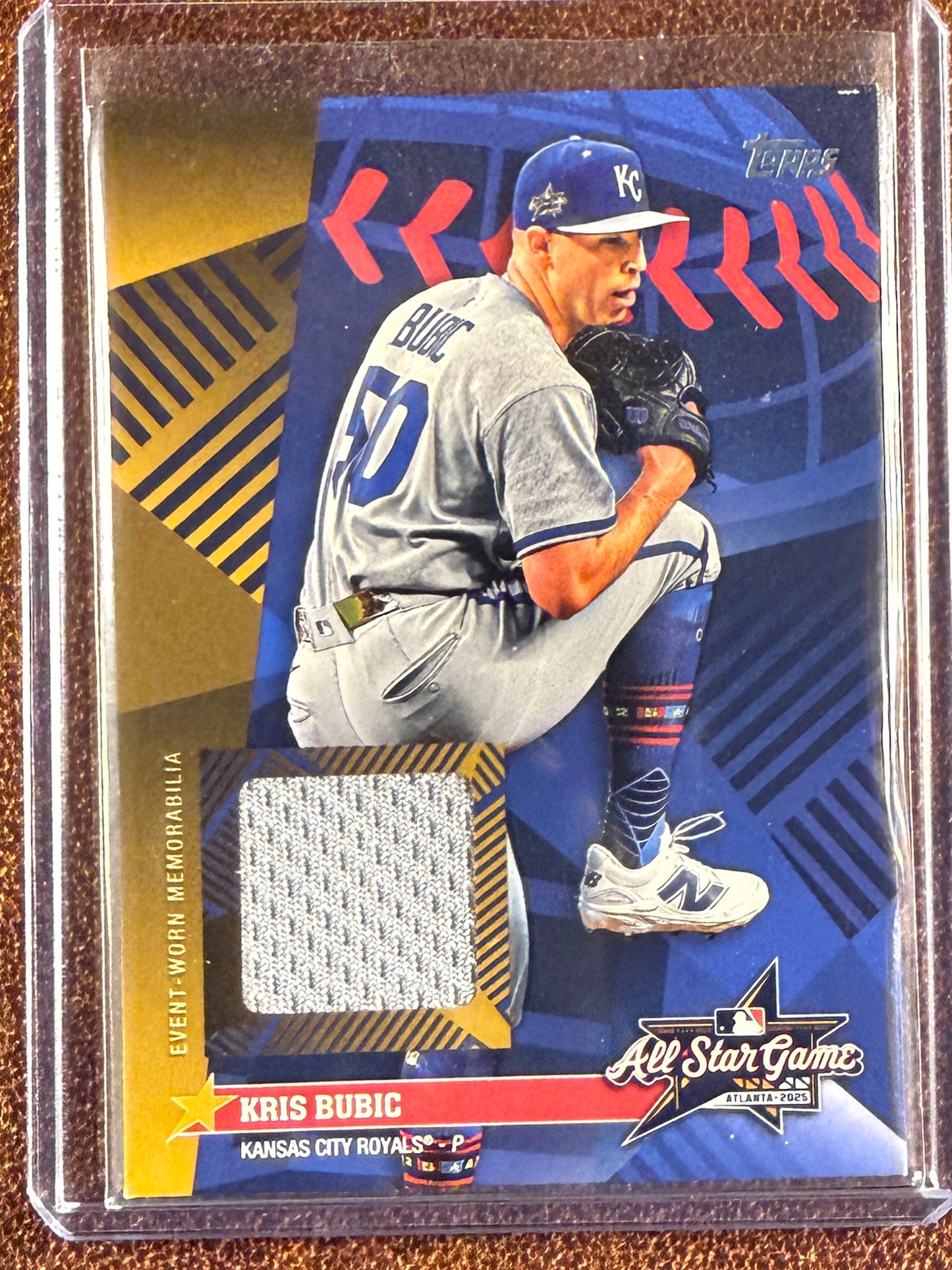 Kris Bubic - 2025 Topps Update - GOLD All Star Stitches RELIC /50 - Royals