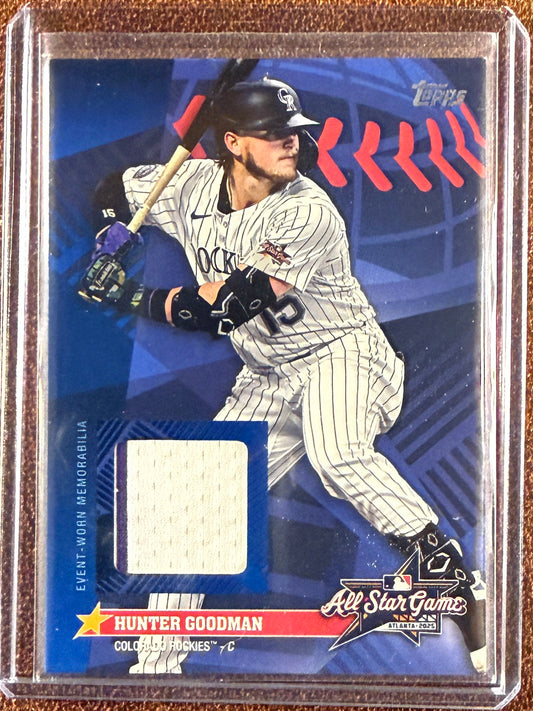 Hunter Goodman - 2025 Topps Update - All Star RELIC - Rockies