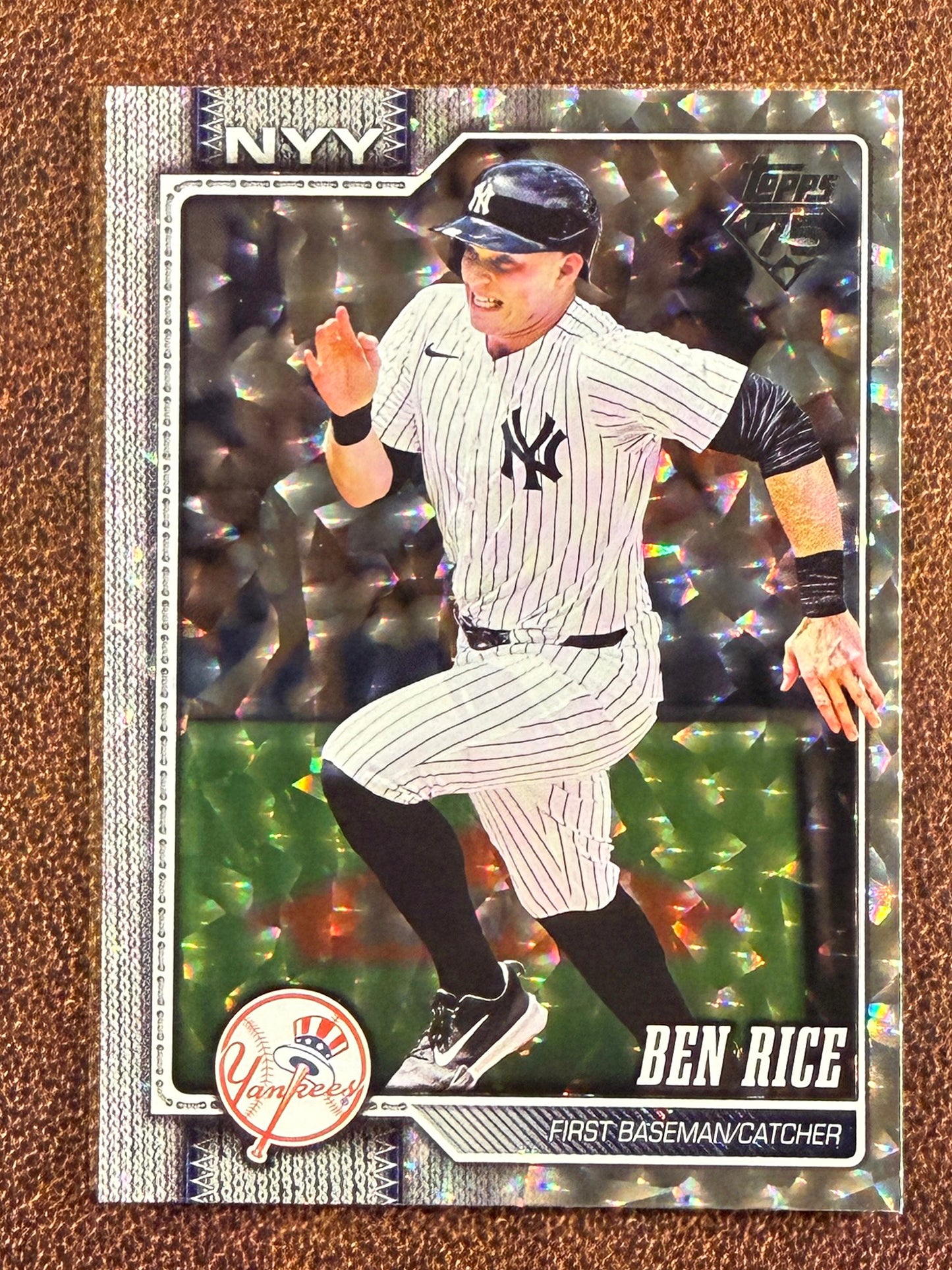 Ben Rice - 2026 Topps Series 1 - Silver Crackleboard Foil Board  - Yankees