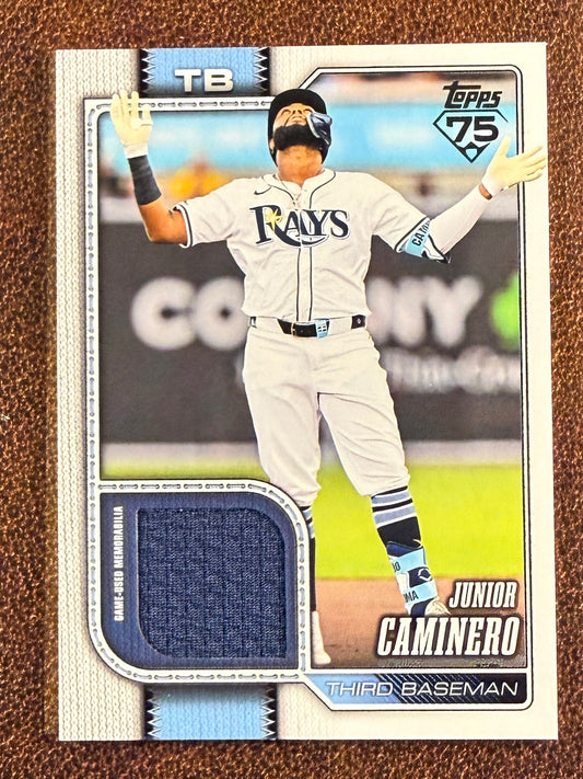 Junior Caminero - 2026 Topps Series 1 - Real One RELIC - Rays