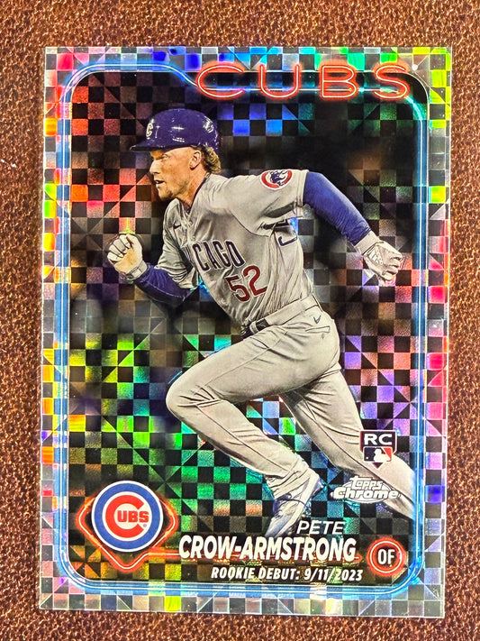 Pete Crow Armstrong - 2024 Topps Chrome - Rookie Debut X-Fractor - Cubs
