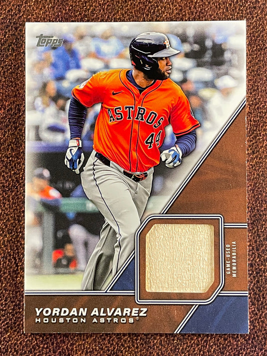 Yordan Alvarez - 2026 Topps Series 1 - Major League Material RELIC (*whiting*)  - Astros