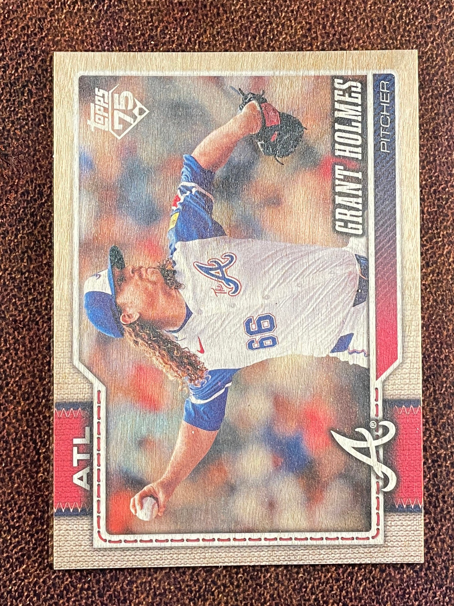 Grant Holmes - 2026 Topps Series 1 - Wood Parallel /25 - Braves