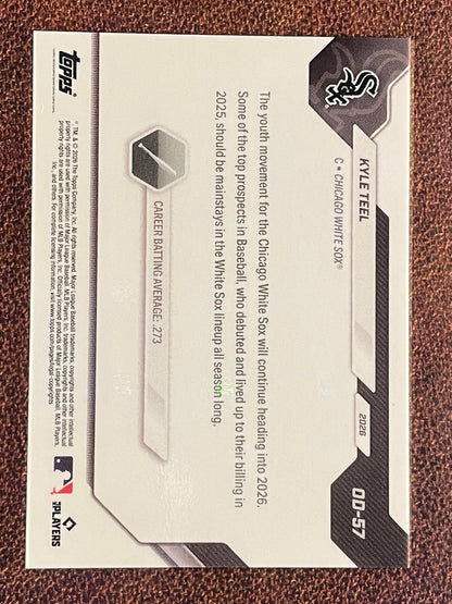 Kyle Teel - 2026 Topps Now Road to Opening Day - ORANGE Foil /25 - White Sox