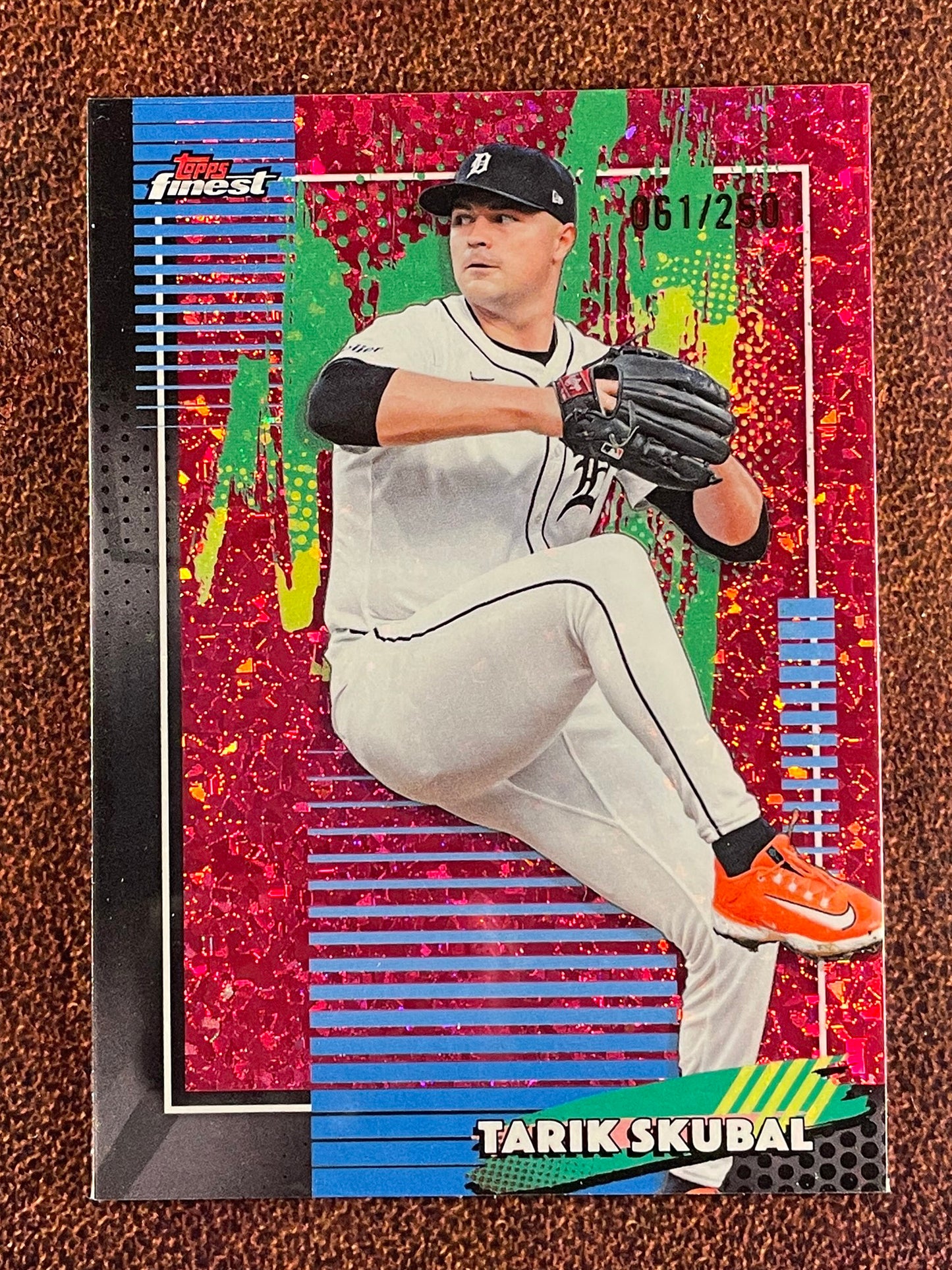 Tarik Skubal - 2026 Topps Finest - PINK Common Mini Diamond /250 - Tigers