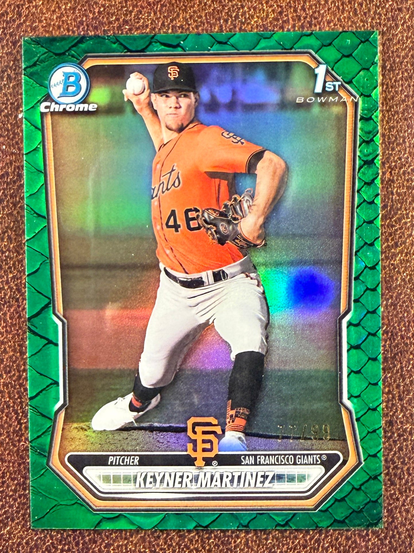 Keyner Martinez - 2026 Bowman - GREEN Reptilian 1st Bowman /99 - Giants